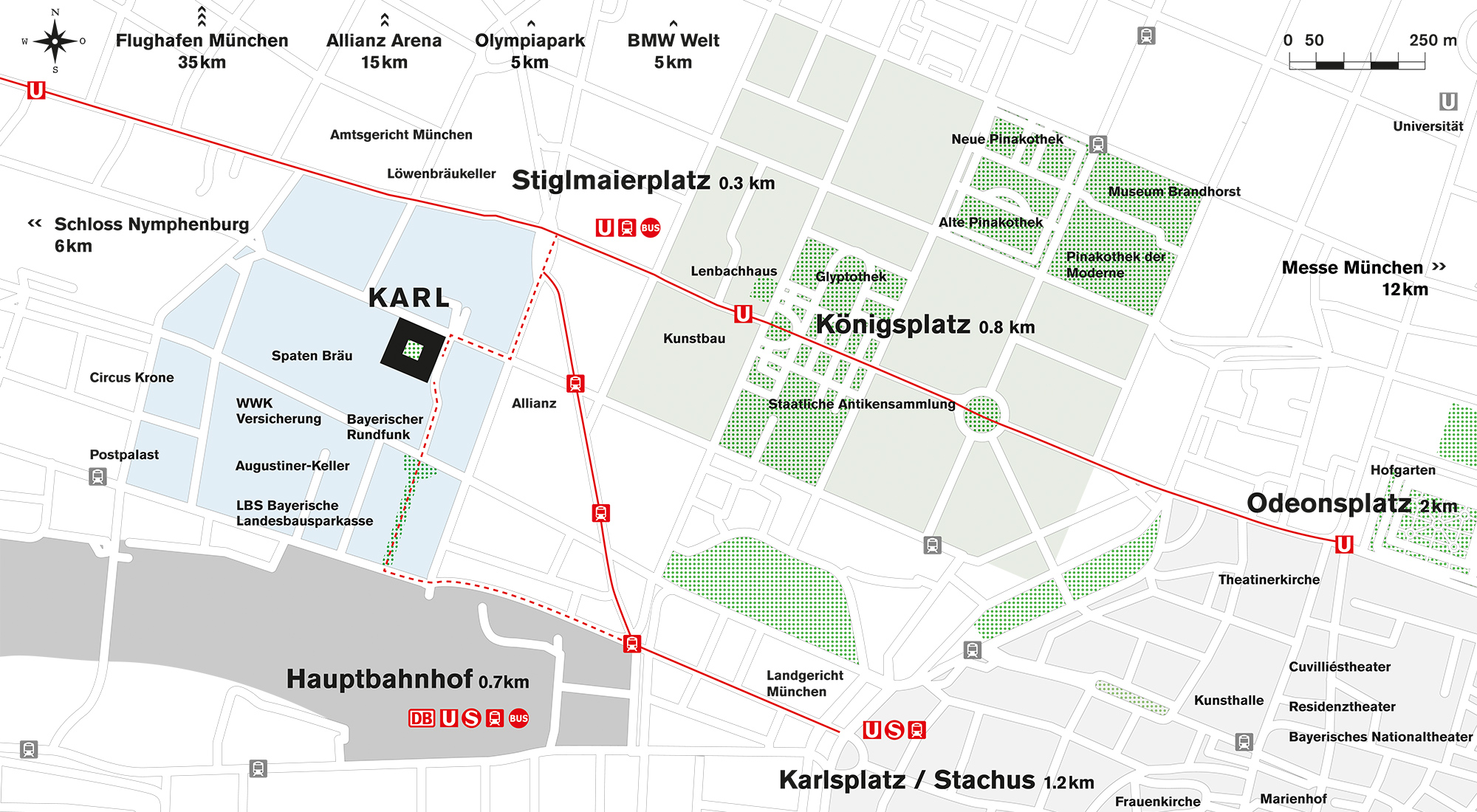 KARL München - Lageplan